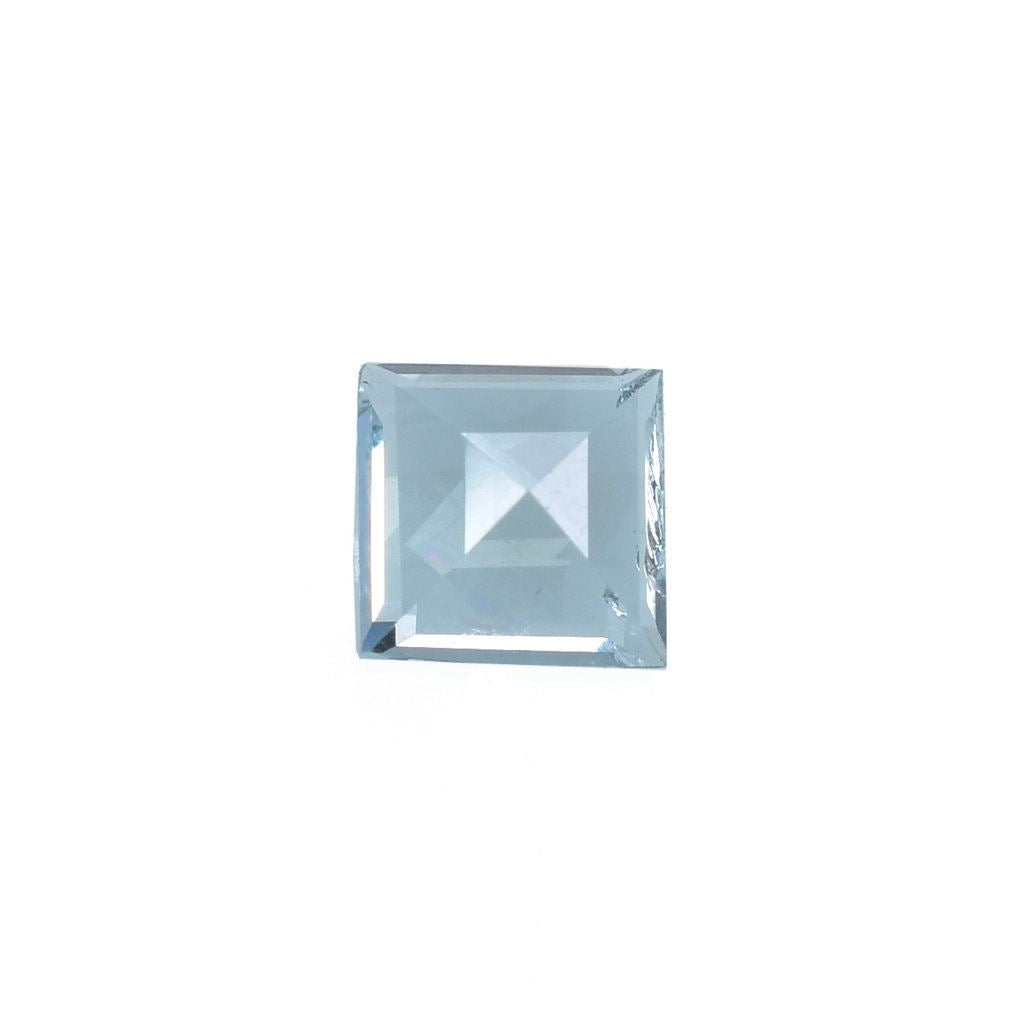 AQUAMARINE STEP CUT SQUARE (A/SI) 5.00X5.00MM 0.55 Cts.