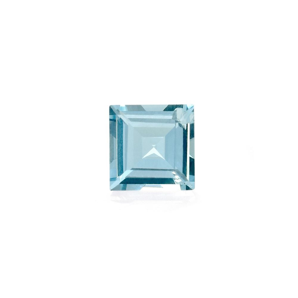 AQUAMARINE STEP CUT SQUARE (A+/SI) 5.00X5.00 MM 0.55 Cts.
