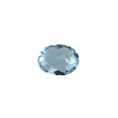 AQUAMARINE CHECKER CUT OVAL (A+/CLEAN) 8.00X6.00MM 1.10 Cts.