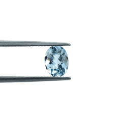 AQUAMARINE CHECKER CUT OVAL (A+/CLEAN) 8.00X6.00MM 1.10 Cts.