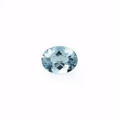 AQUAMARINE CHECKER CUT OVAL (A/SI) 9.00X7.00MM 1.55 Cts.