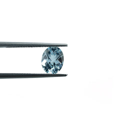 AQUAMARINE CHECKER CUT OVAL (A/CLEAN) 9.00X7.00MM 1.63 Cts.