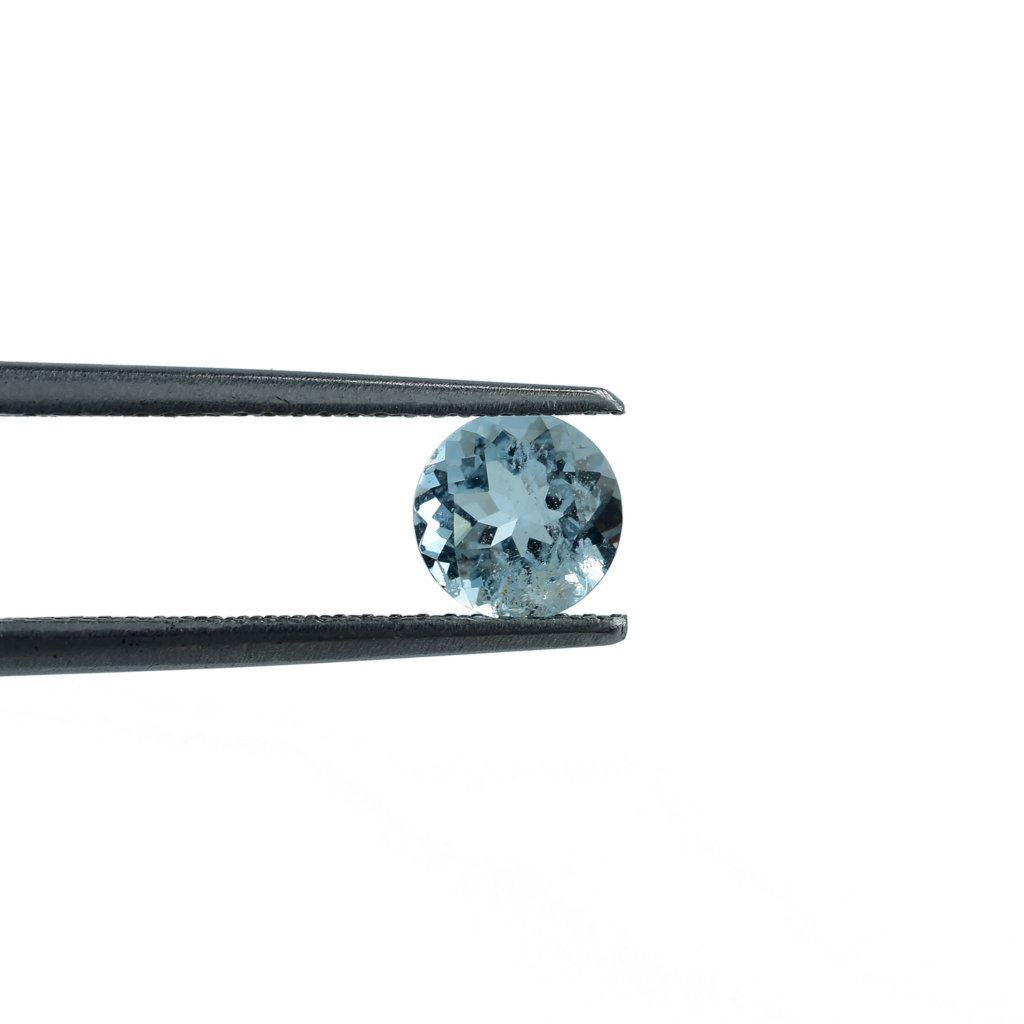 AQUAMARINE CUT ROUND (A++/HI) 6.00X6.00MM 0.80 Cts.