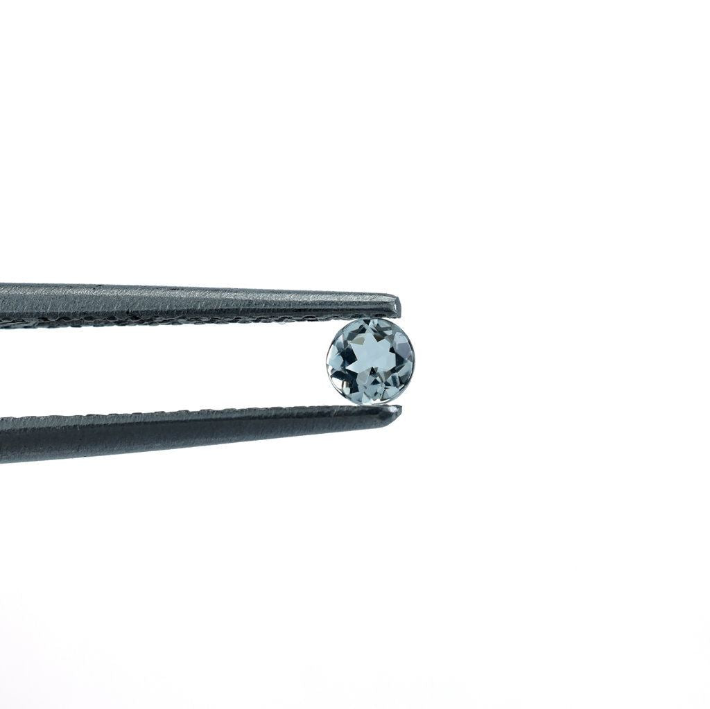 AQUAMARINE CUT ROUND (A/SI) 3.00X3.00MM 0.09 Cts.