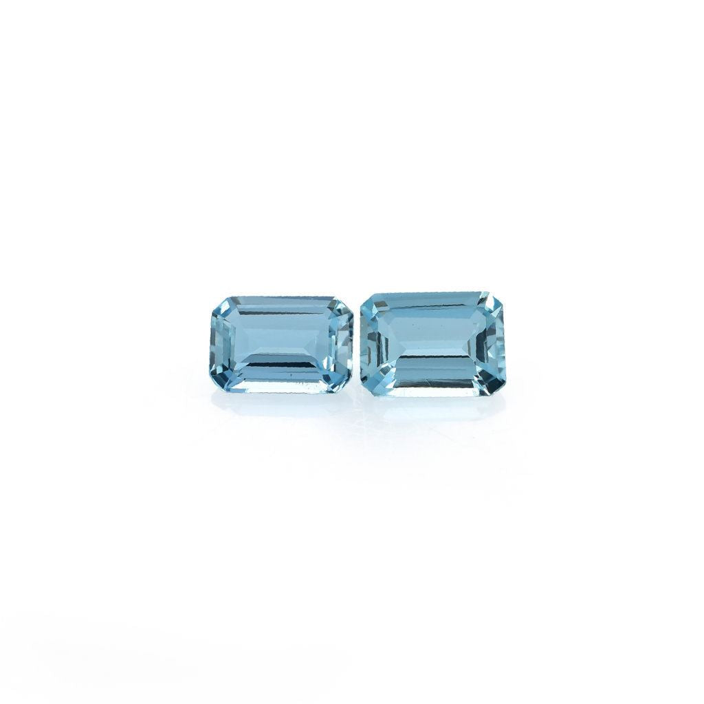 AQUAMARINE STEP CUT OCTAGON (A+++/CLEAN) (GREENISH) 7.00X5.00MM 0.78 Cts.