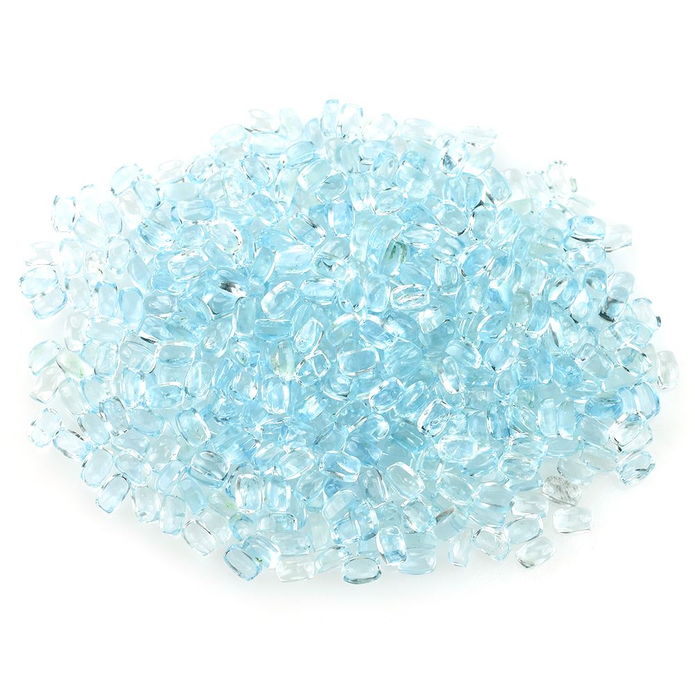 AQUAMARINE PLAIN SHIELD CAB (A/SI) 4.50X2.80MM 0.23 Cts.