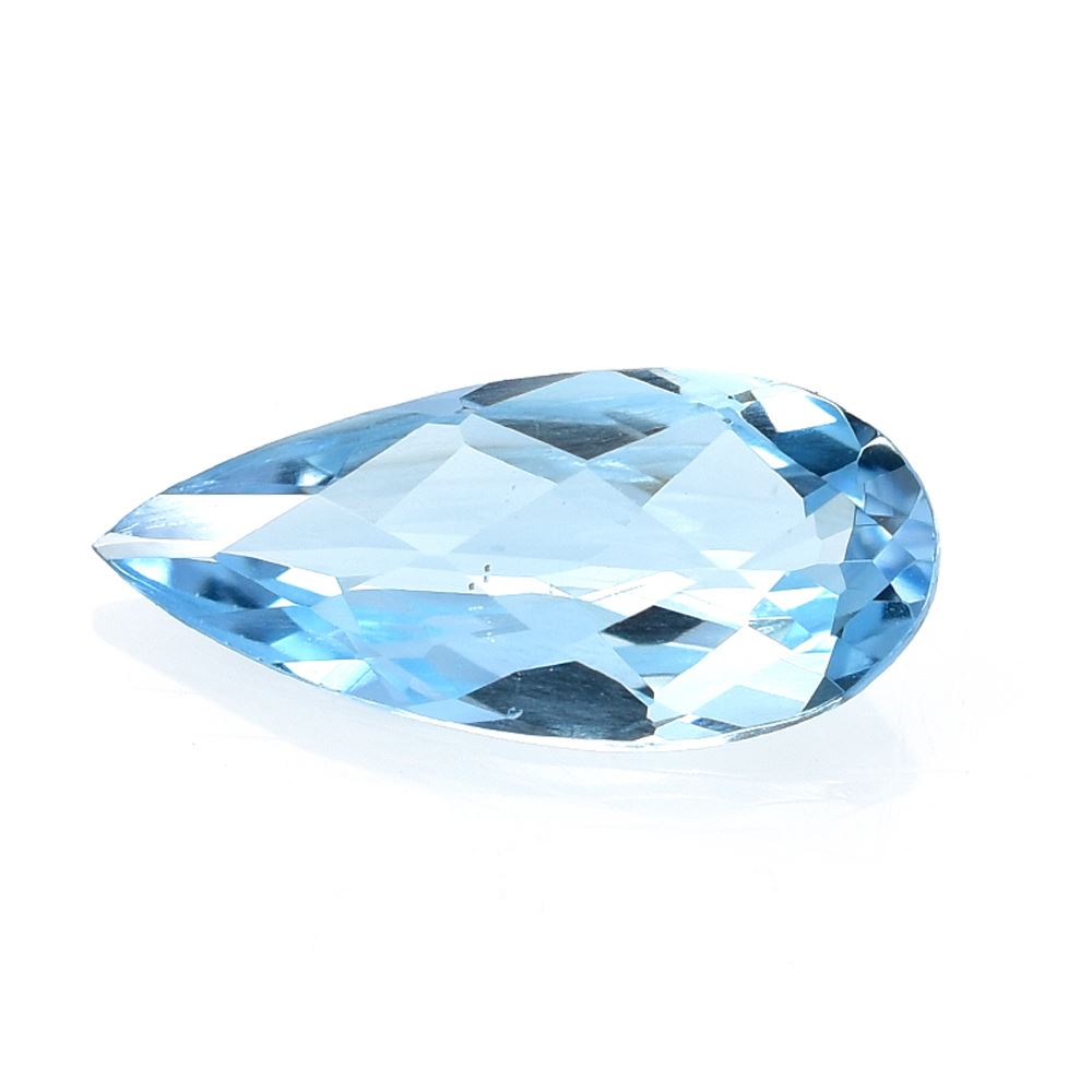 AQUAMARINE CHECKER CUT PEAR (A+++/CLEAN) 11.50X5.00 MM 1.00 Cts.