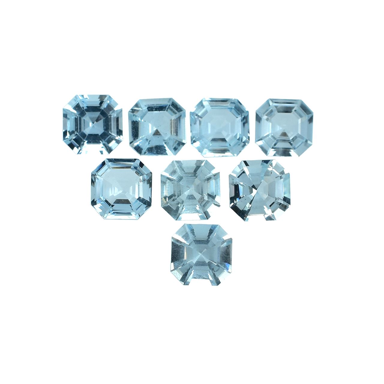 AQUAMARINE ASHCHER CUT OCTAGON (A+)(SI) 7.00X7.00 MM 1.31 Cts.