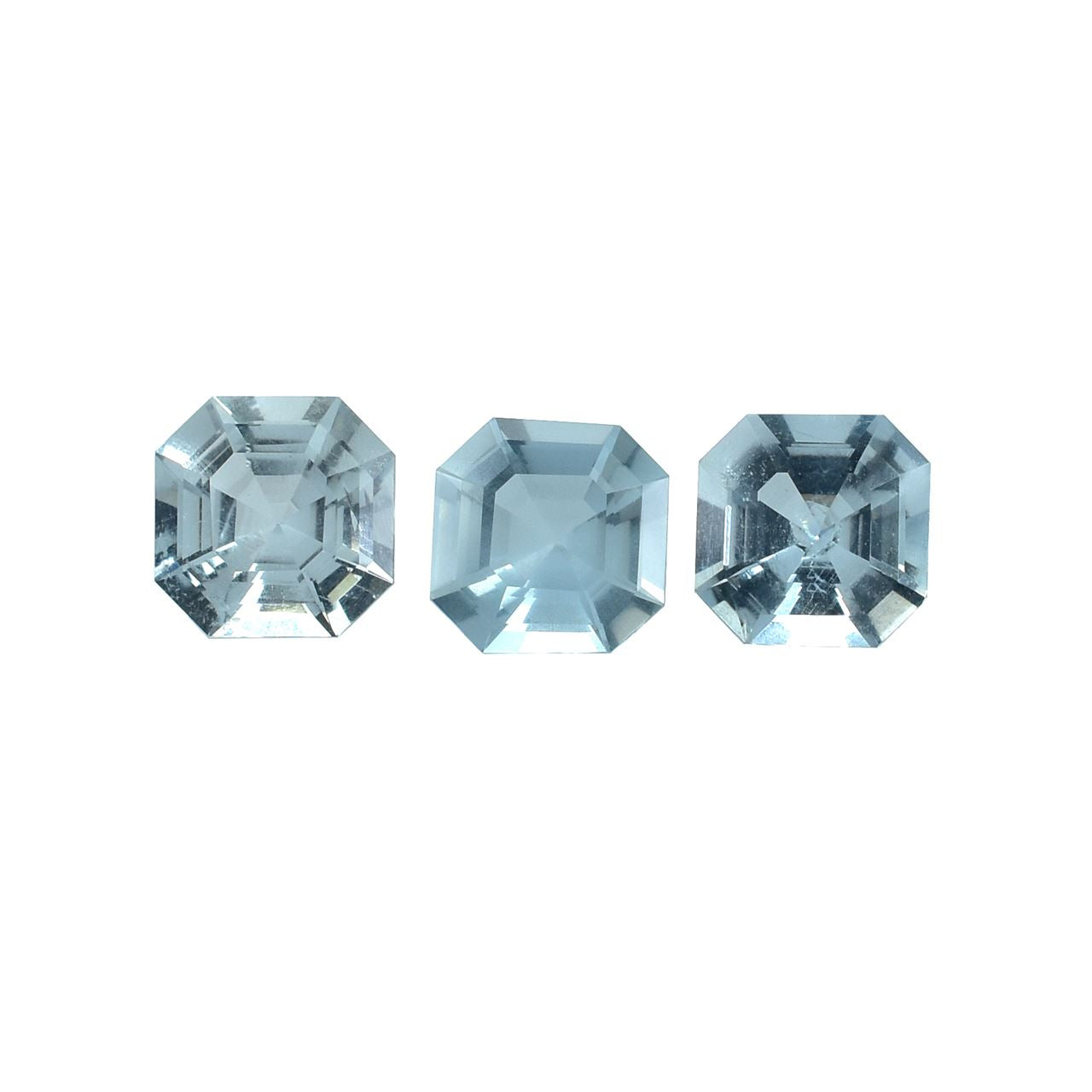 AQUAMARINE ASHCHER CUT OCTAGON (B/SI) 7.00X7.00 MM 1.27 Cts.