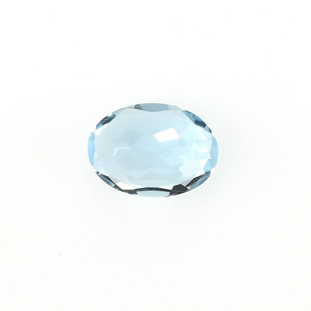 AQUAMARINE CUT OVAL (A++)(CLEAN)(WINDOW) 7.00X5.00 MM 0.66 Cts.