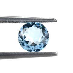 AQUAMARINE CUT ROUND (A++)(CLEAN)(WINDOW) 6.00X6.00 MM 0.73 Cts.