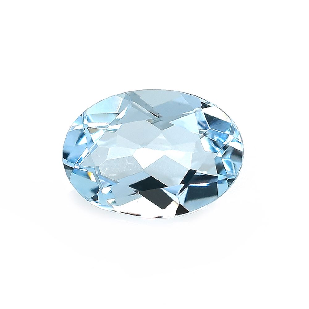 AQUAMARINE CUT OVAL (A++)(SI)(WINDOW) 7.00X5.00 MM 0.67 Cts.
