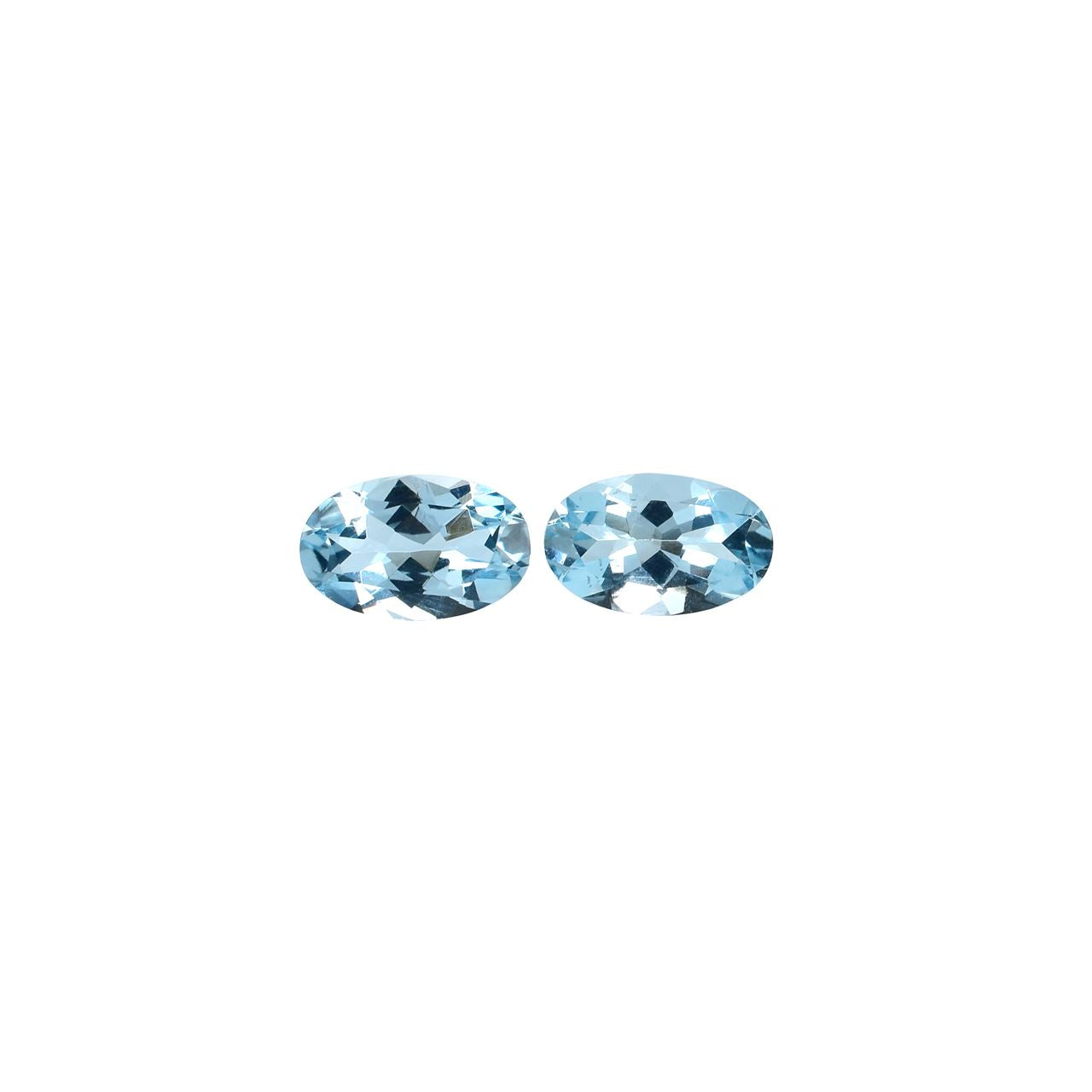 AQUAMARINE CUT OVAL (A+++)(CLEAN) 8.00X5.00 MM 0.83 Cts.
