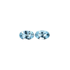 AQUAMARINE CUT OVAL (A+++)(CLEAN) 8.00X5.00 MM 0.83 Cts.