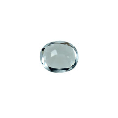 AQUAMARINE BACK STEP CUT OVAL (C) (CLEAN) 4.00X4.50 MM 0.30 Cts.