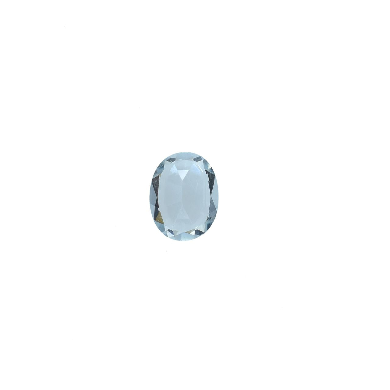 AQUAMARINE BACK STEP CUT OVAL (C) (CLEAN) 5.50X4.50 MM 0.45 Cts.