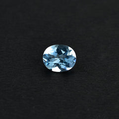 AQUAMARINE CUT OVAL (A+++)(CLEAN) 6.00X5.00 MM 0.56 Cts.