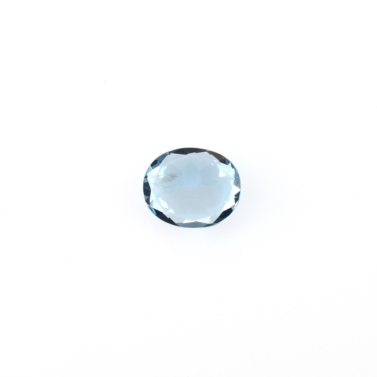 AQUAMARINE CUT OVAL (A+++)(CLEAN) 6.00X5.00 MM 0.56 Cts.