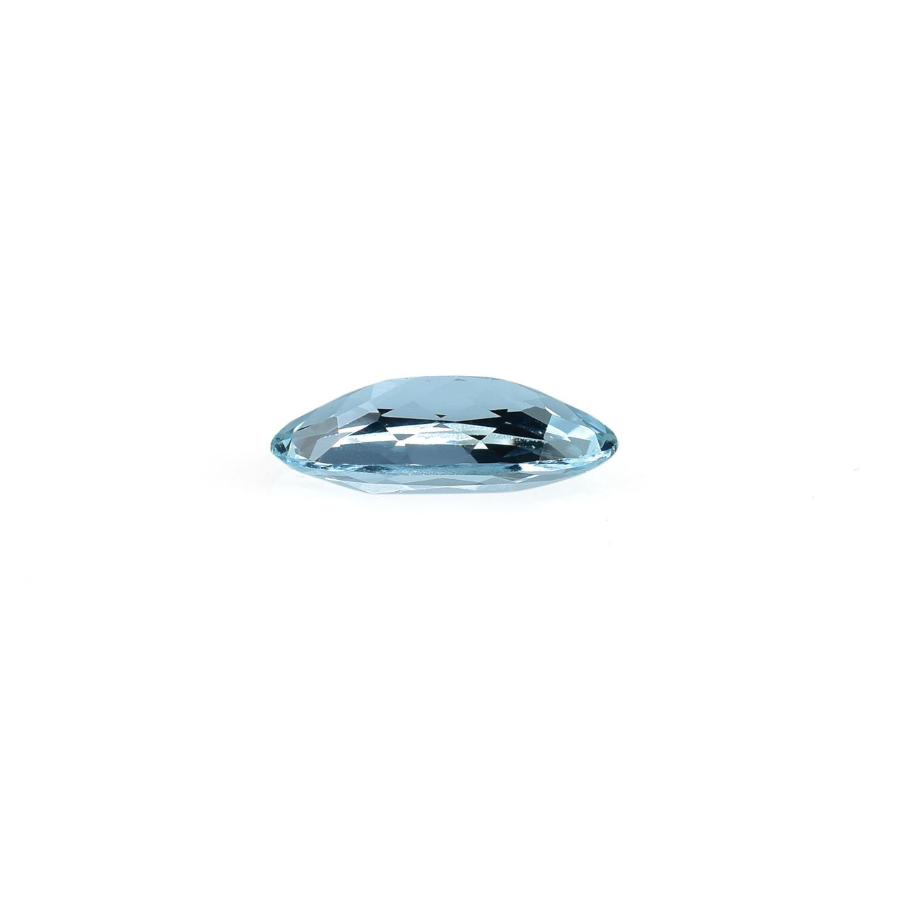 AQUAMARINE CUT OVAL (A+ WINDOW)(CLEAN) 14.00X7.00 MM 2.50 Cts.