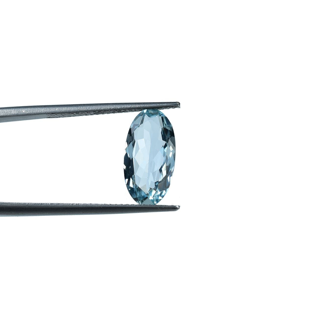 AQUAMARINE CUT OVAL (A+ WINDOW)(CLEAN) 14.00X7.00 MM 2.50 Cts.