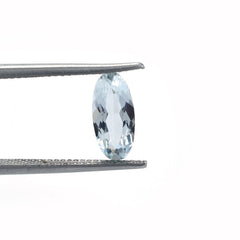 AQUAMARINE CUT OVAL (B)(CLEAN) 11.00X5.00 MM 1.10 Cts.