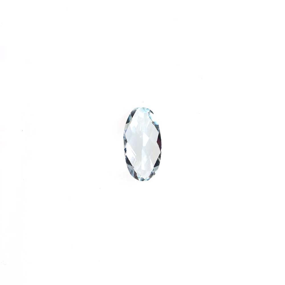 AQUAMARINE CHECKER CUT OVAL (C/CLEAN) 8.00X4.00 MM 0.70 Cts.