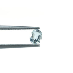 AQUAMARINE CHECKER CUT OVAL (A+++)(CLEAN) 6.00X4.50 MM 0.45 Cts.