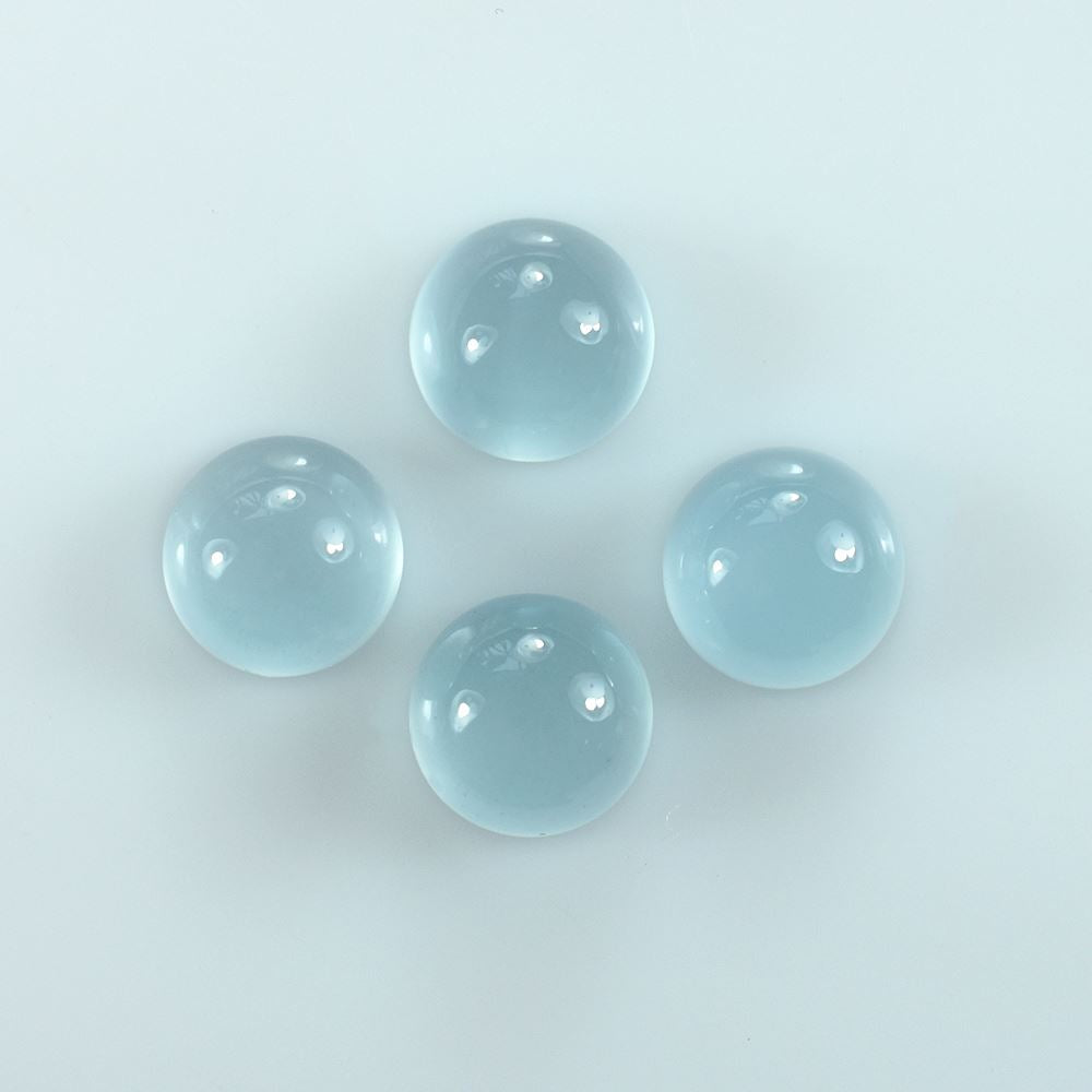 AQUAMARINE PLAIN ROUND CAB (A)(EYE CLEAN) 8.00X8.00 MM 2.55 Cts.