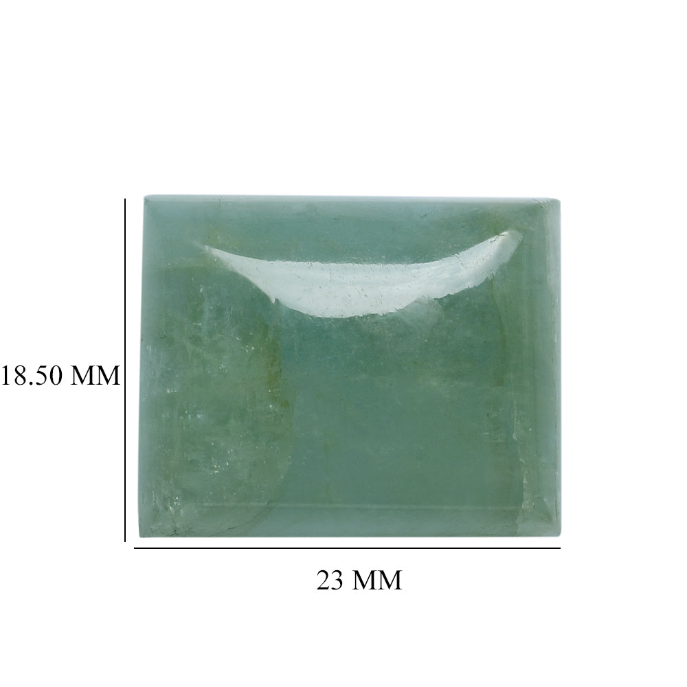 MILKY AQUAMARINE RECTANGULAR CAB 23X18.50MM 32.25 Cts.