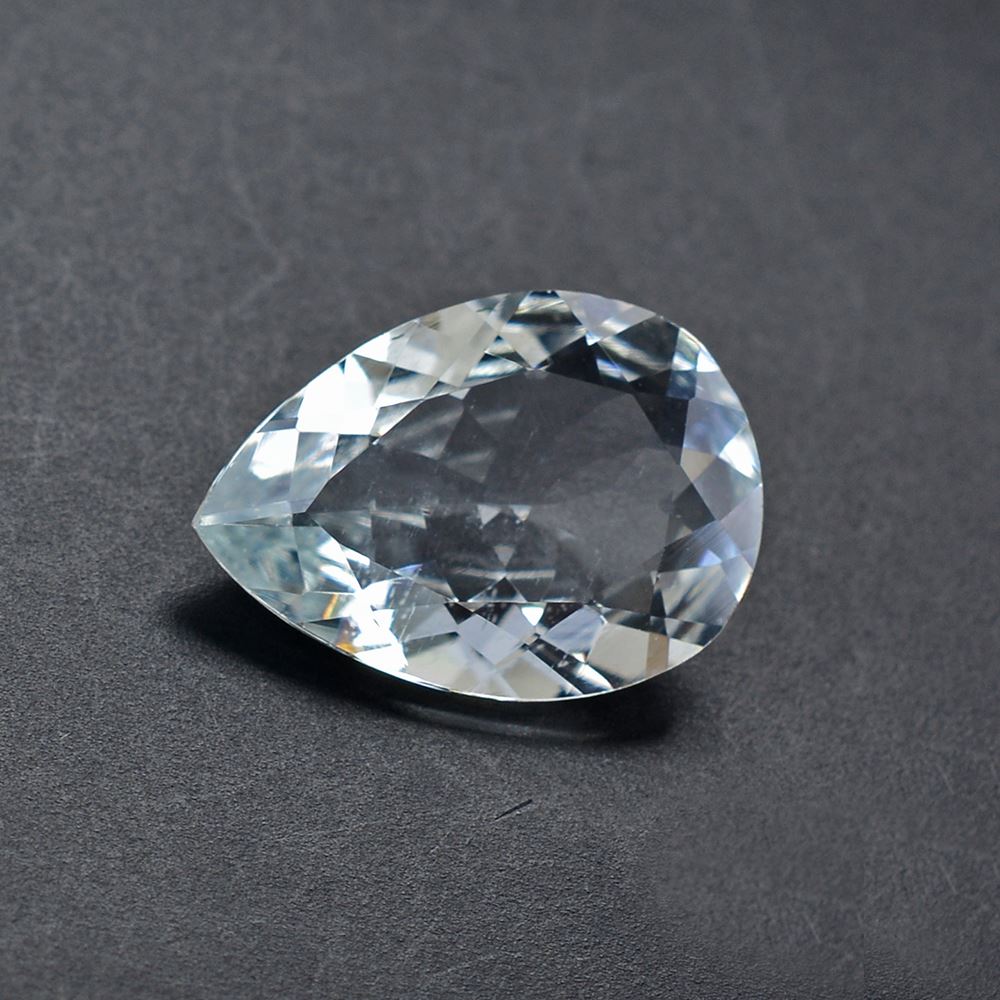 AQUAMARINE CUT PEAR (C/PK-SI)14X10MM 4.29 Cts.