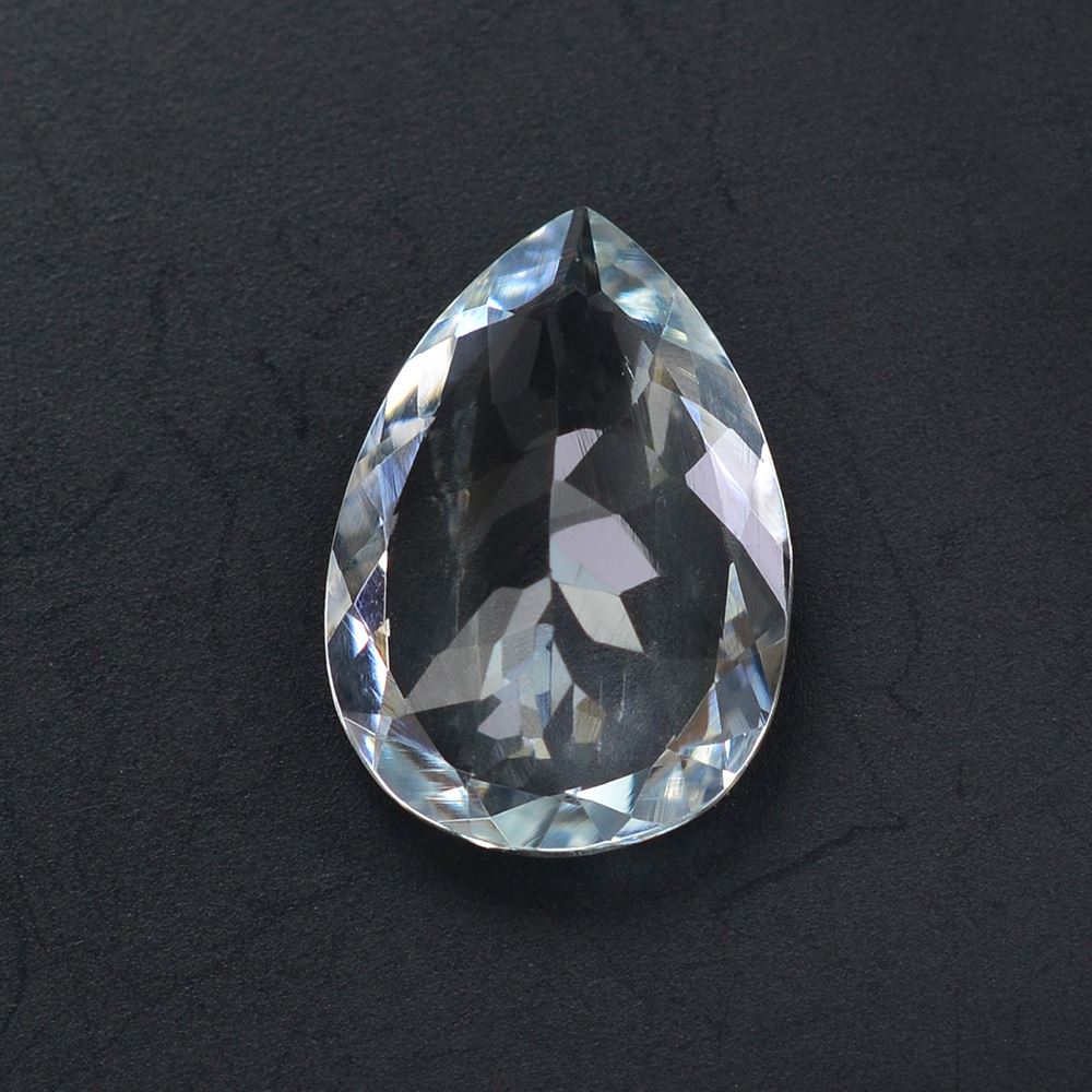 AQUAMARINE CUT PEAR (C/PK-SI)14X10MM 4.29 Cts.