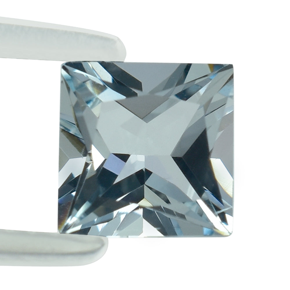 AQUAMARINE PRINCESS CUT SQUARE 7MM 1.41 Cts.