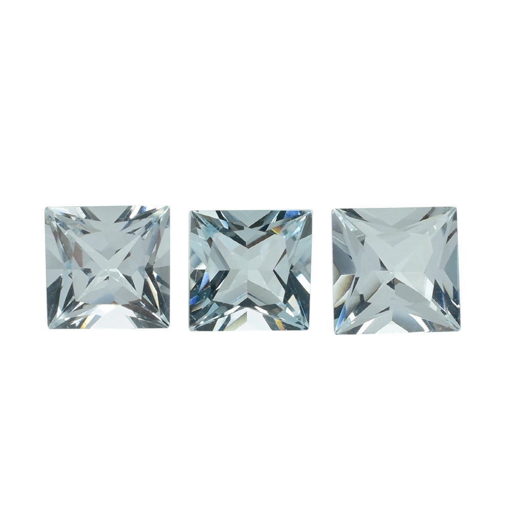 AQUAMARINE PRINCESS CUT SQUARE 7MM 1.41 Cts.