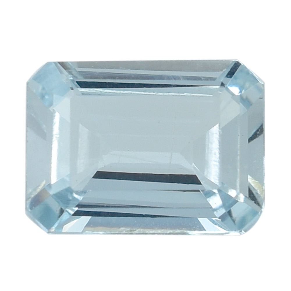 AQUAMARINE CUT OCTAGON 7X5MM 0.84 Cts.