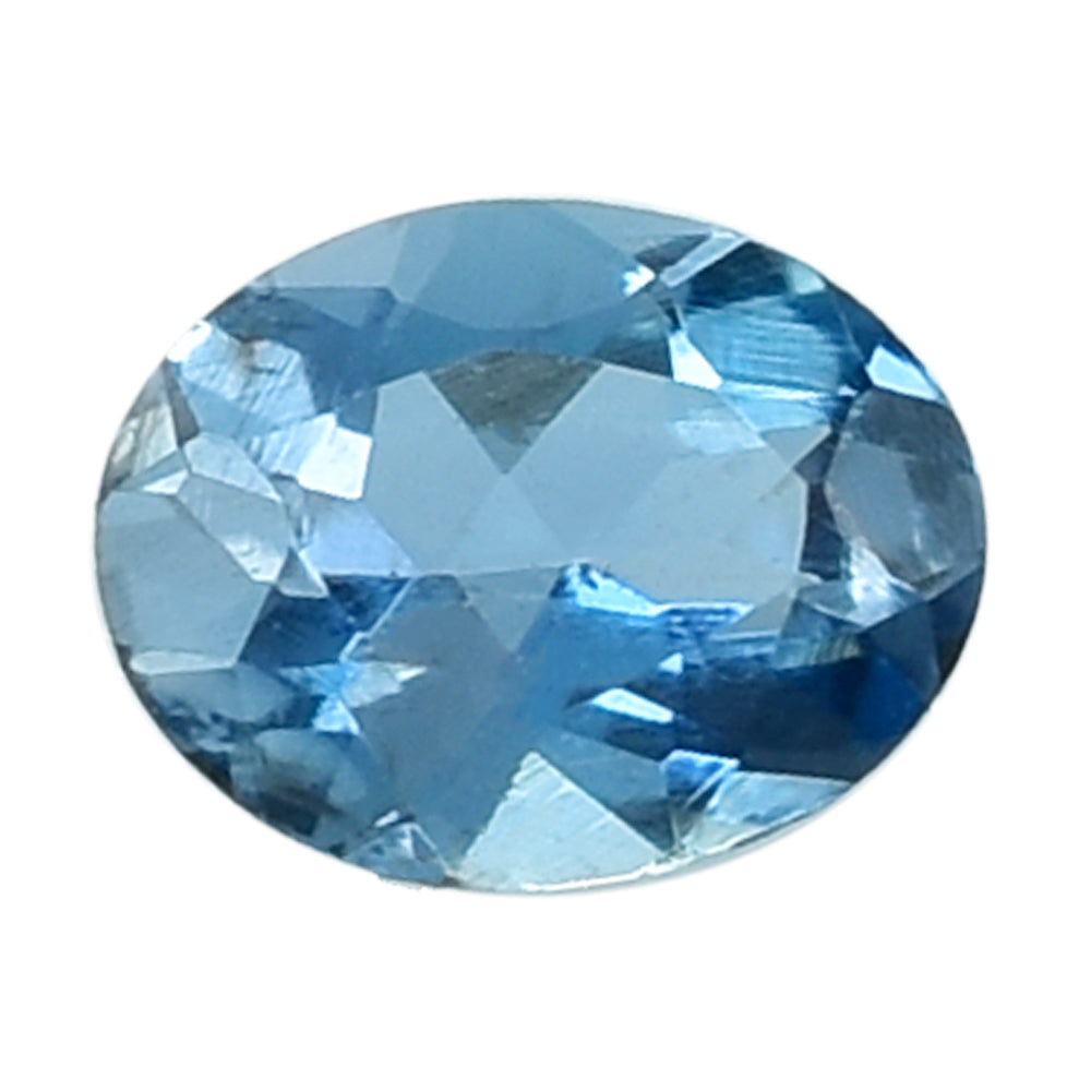 AQUAMARINE CUT OVAL 4X3MM 0.13 Cts.