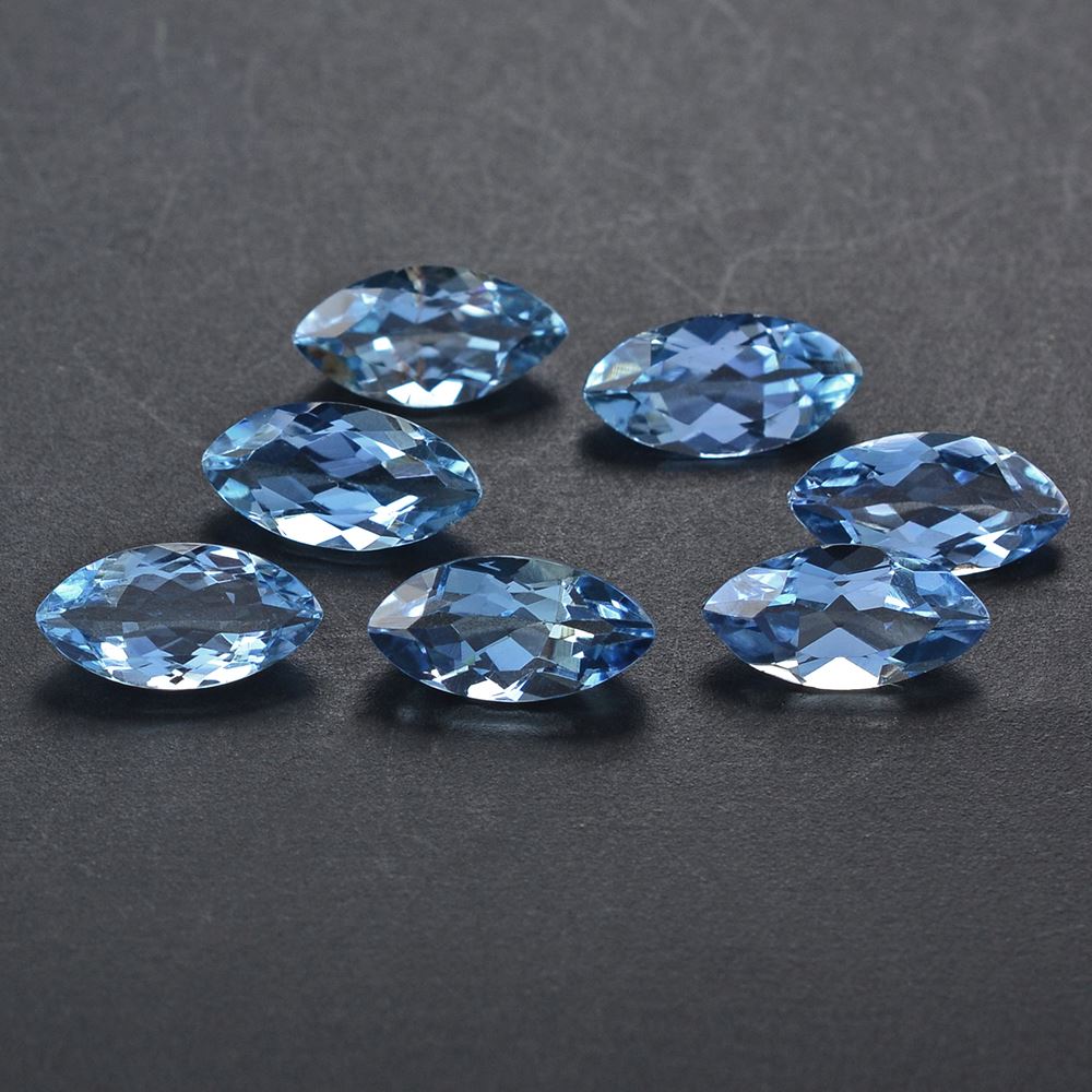 AQUAMARINE CUT MARQUISE 8X4MM 0.48 Cts.