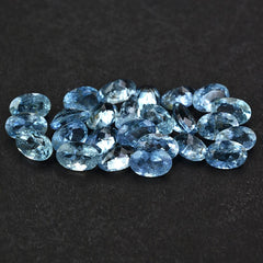 AQUAMARINE CUT OVAL 6X4MM 0.60 Cts.
