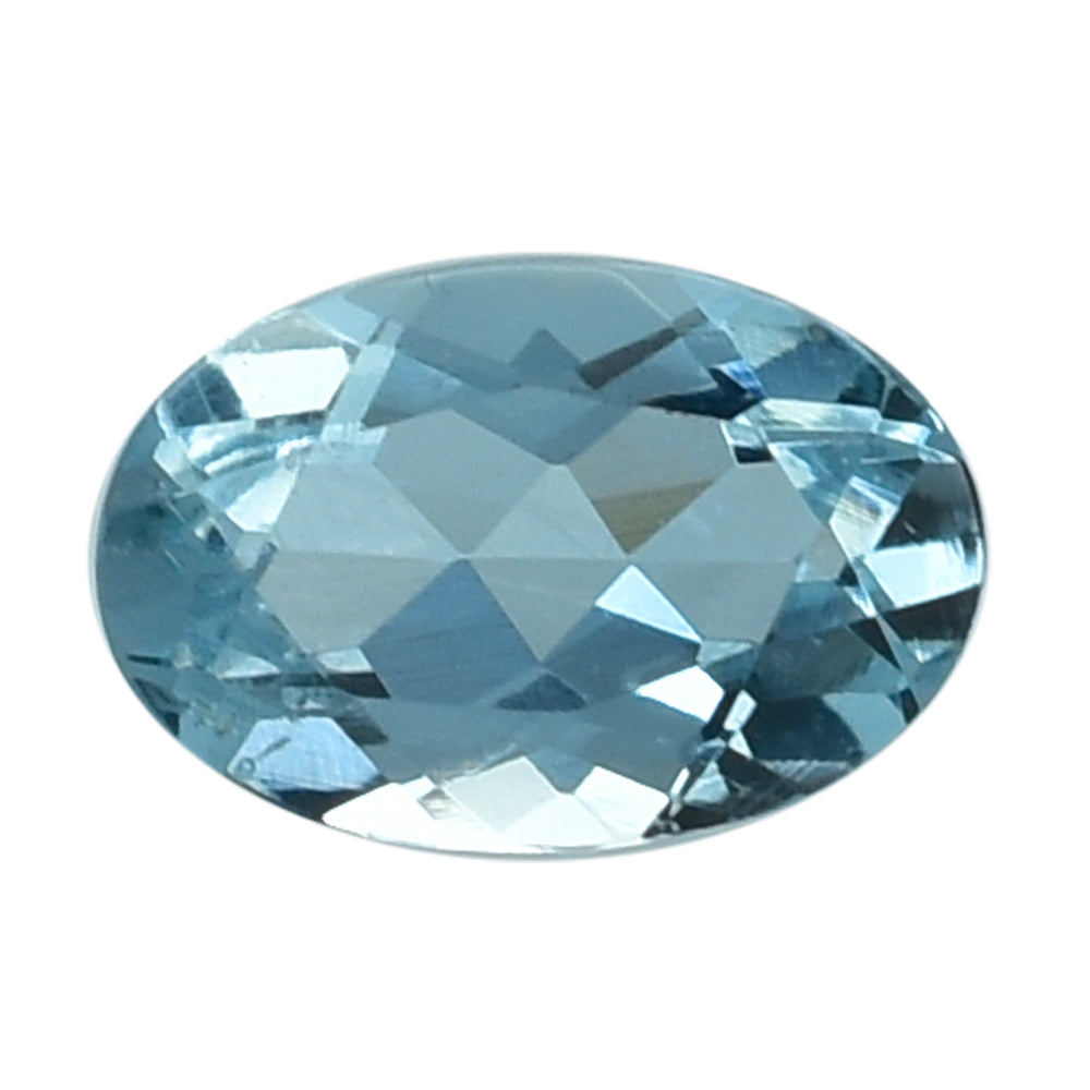 AQUAMARINE CUT OVAL  6X4MM 0.46 Cts.