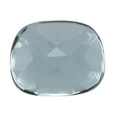 AQUAMARINE BUFFTOP CUSHION 7X6MM 0.88 Cts.