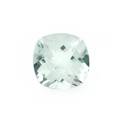 AQUAMARINE CHECKER CUT CUSHION 9MM 2.90 Cts.