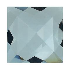 AQUAMARINE CHECKER CUT SQUARE 4MM 0.32 Cts.