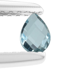 AQUAMARINE BRIOLETTE PEAR 4X3MM 0.15 Cts.