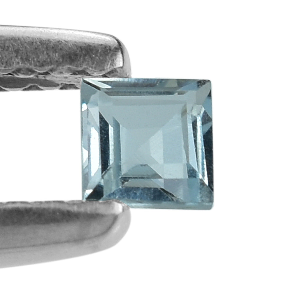 AQUAMARINE CUT SQUARE 3.00MM (A) 0.14 Cts.