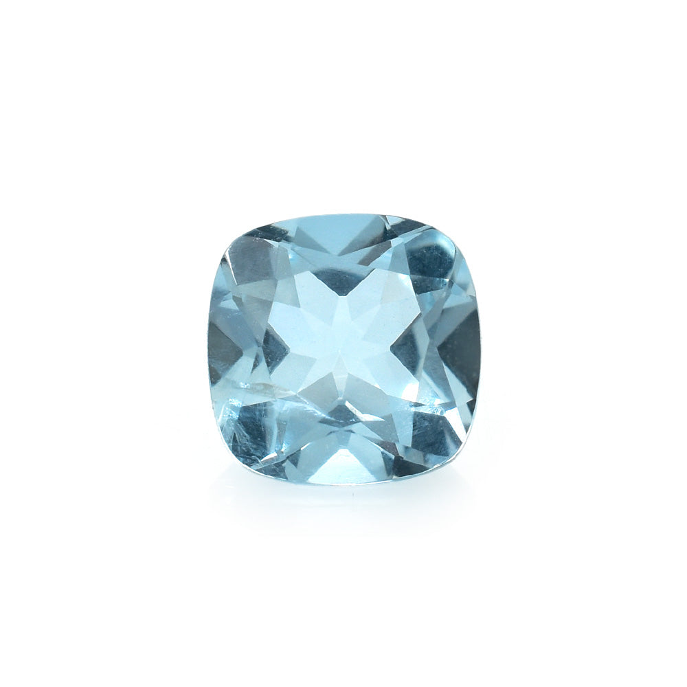 AQUAMARINE CUT CUSHION 7MM 1.37 Cts.