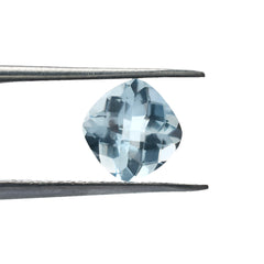 AQUAMARINE CHECKER CUT CUSHION 7.00MM 1.33 Cts.