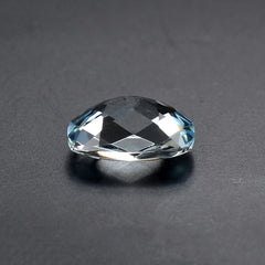 AQUAMARINE CHECKER CUT CUSHION 10X8MM 2.50 Cts.
