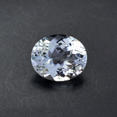 AQUAMARINE CUT OVAL 12X10MM 4.68 Cts.