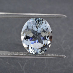 AQUAMARINE CUT OVAL 12X10MM 4.68 Cts.