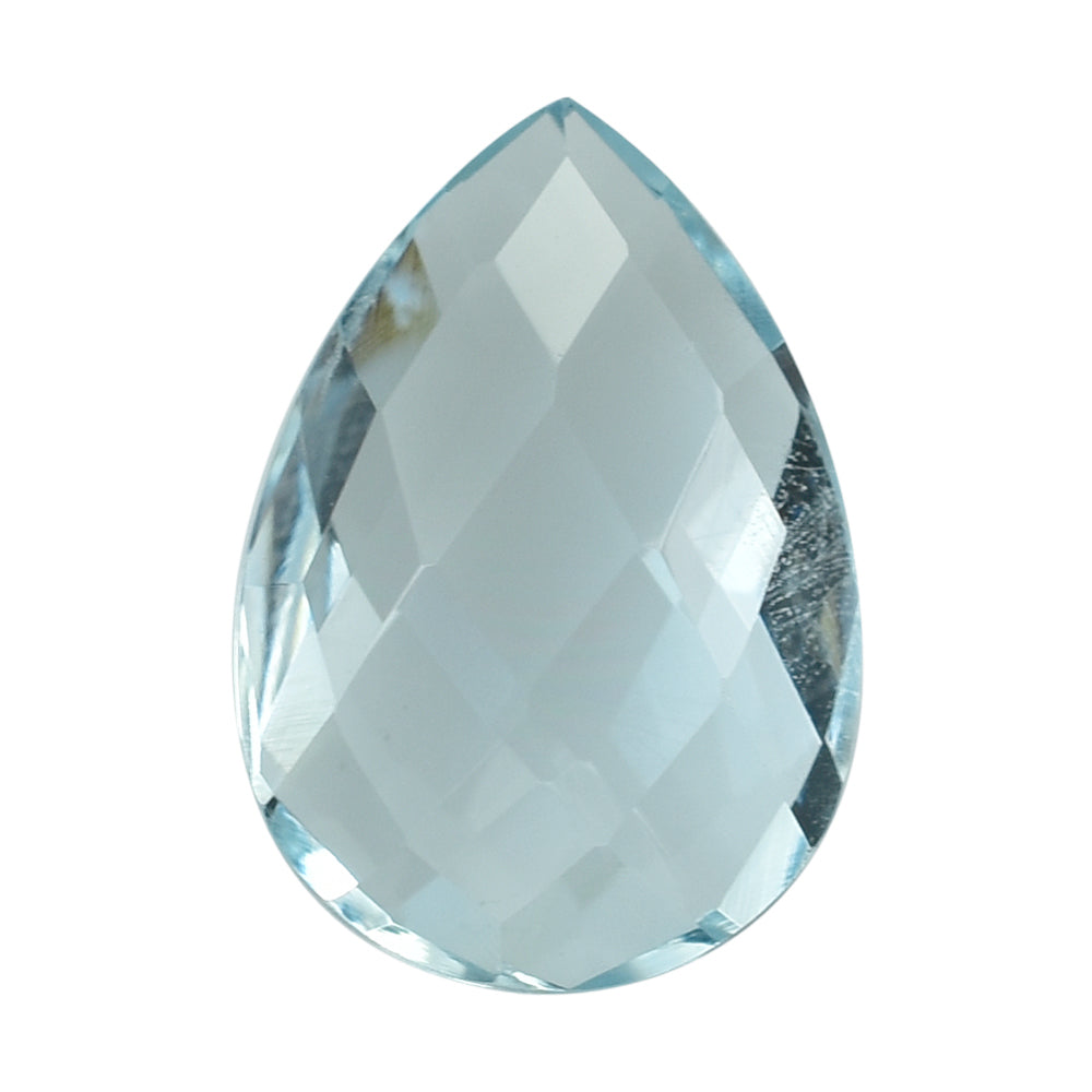 AQUAMARINE BRIOLETTE PEAR 10X7MM 1.68 Cts.