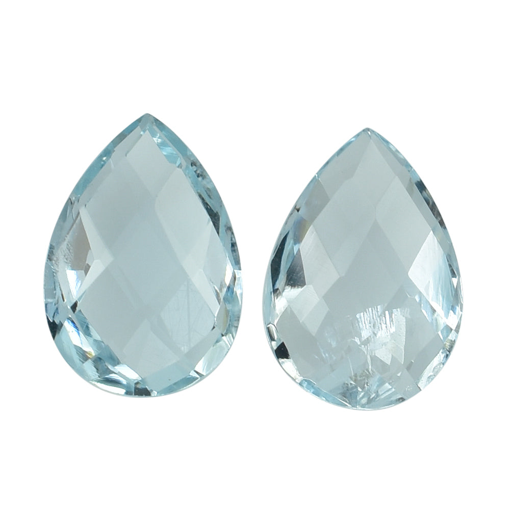 AQUAMARINE BRIOLETTE PEAR 10X7MM 1.68 Cts.